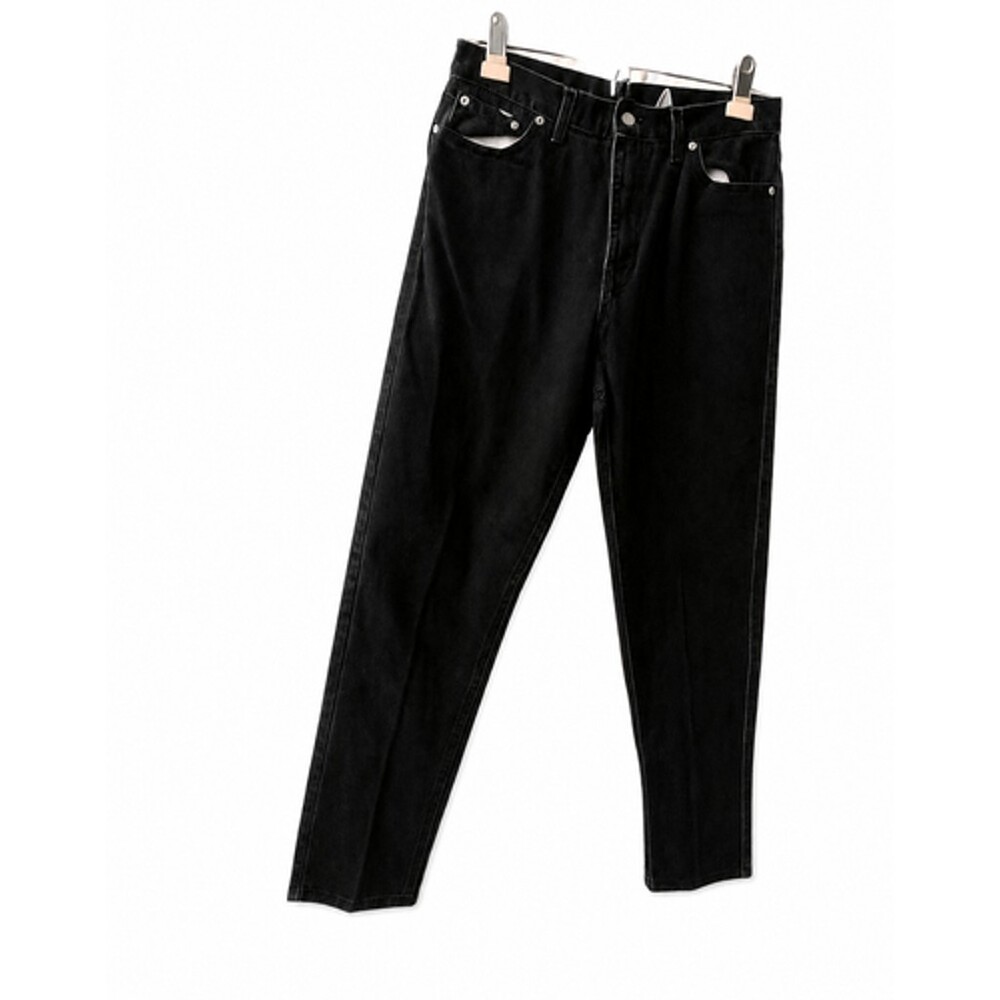 Faded Glory Jeans Women's Sz 10 Tall Black Stretch Denim Vintage High Waisted